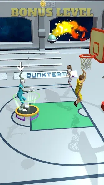 Скачать Dunk Team Mod APK — Безлимитные деньги и усиленная команда — скриншот 3 Скачать Dunk Team Mod APK — Безлимитные деньги и усиленная команда — скриншот 3