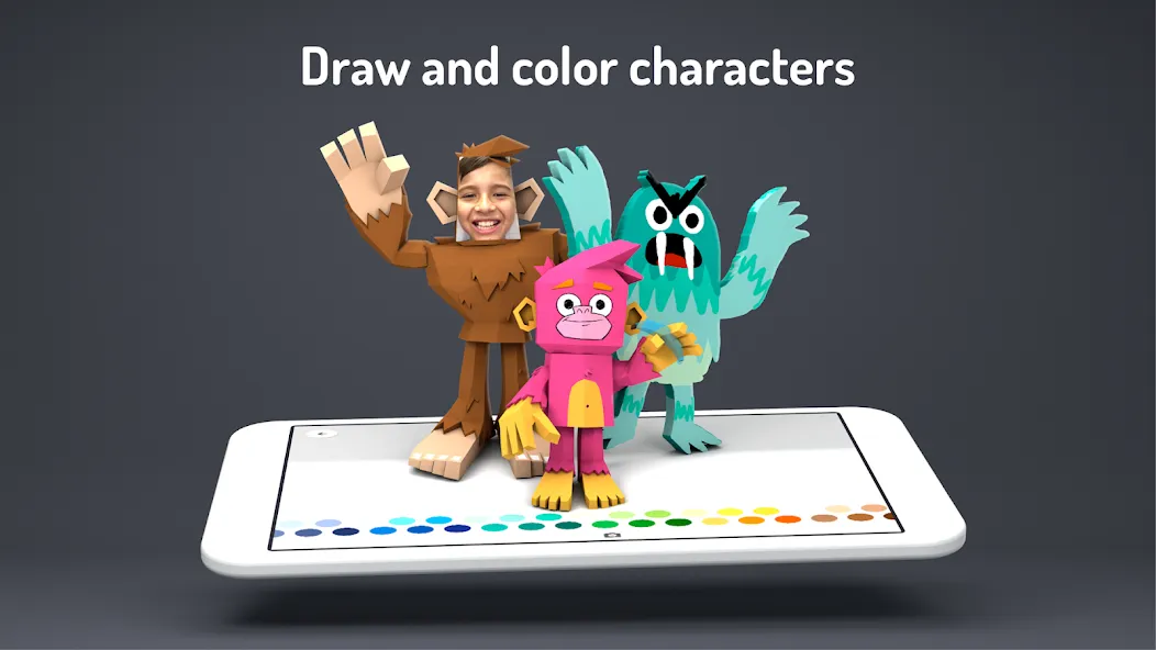 Toontastic 3D взломанный APK — Все персонажи и сцены открыты — скриншот 4