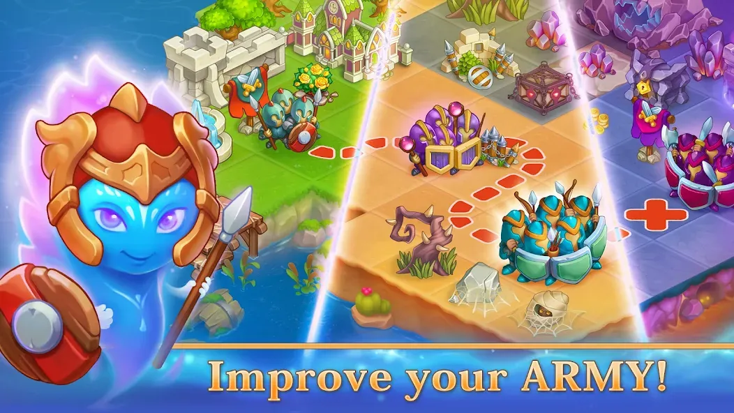 Army Merger: Merge Puzzle Game на телефон — скачать мод: Безлимитные деньги и ресурсы — скриншот 1 Army Merger: Merge Puzzle Game на телефон — скачать мод: Безлимитные деньги и ресурсы — скриншот 1