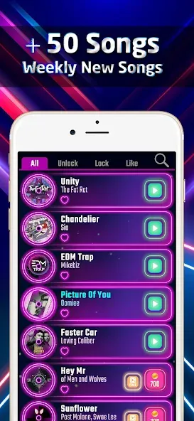 Beat Swiper — Без рекламы и все песни открыты, скачать мод APK — скриншот 3