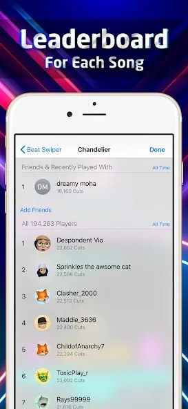 Beat Swiper — Без рекламы и все песни открыты, скачать мод APK — скриншот 5