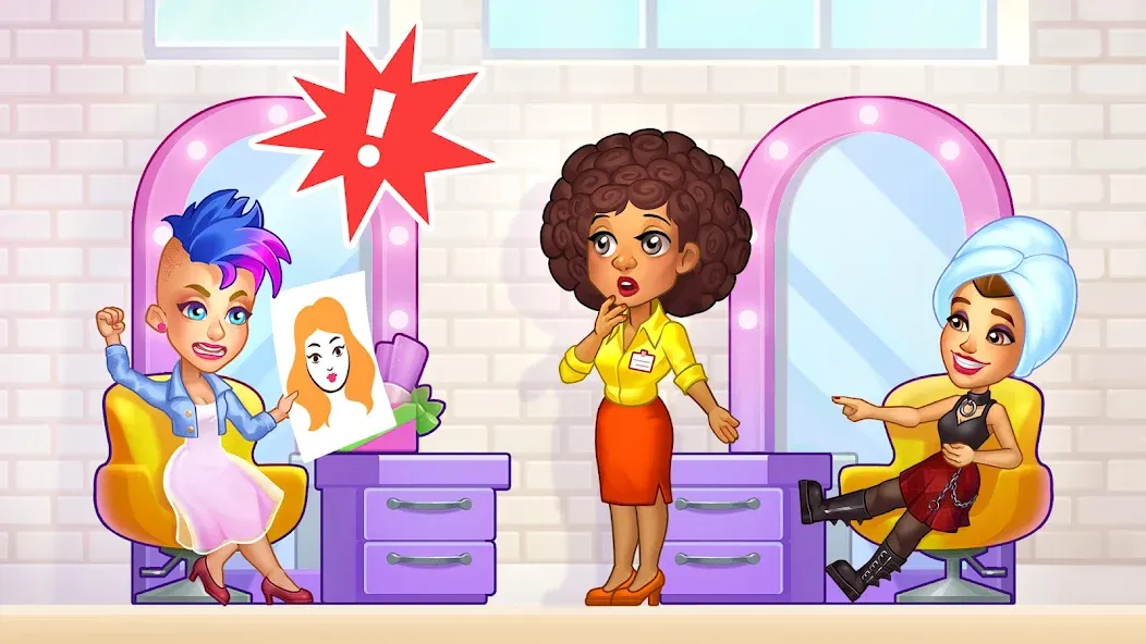 Makeover Salon: Beauty Mania — скачать мод: Безлимитные деньги и все предметы — скриншот 3 Makeover Salon: Beauty Mania — скачать мод: Безлимитные деньги и все предметы — скриншот 3
