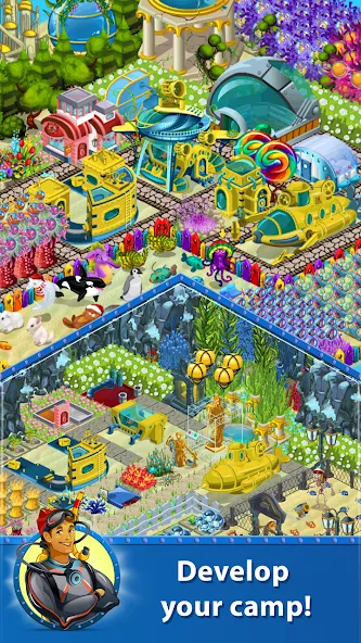 Мод Treasure Diving — Безлимитные сокровища и кислород, скачать APK — скриншот 5 Мод Treasure Diving — Безлимитные сокровища и кислород, скачать APK — скриншот 5