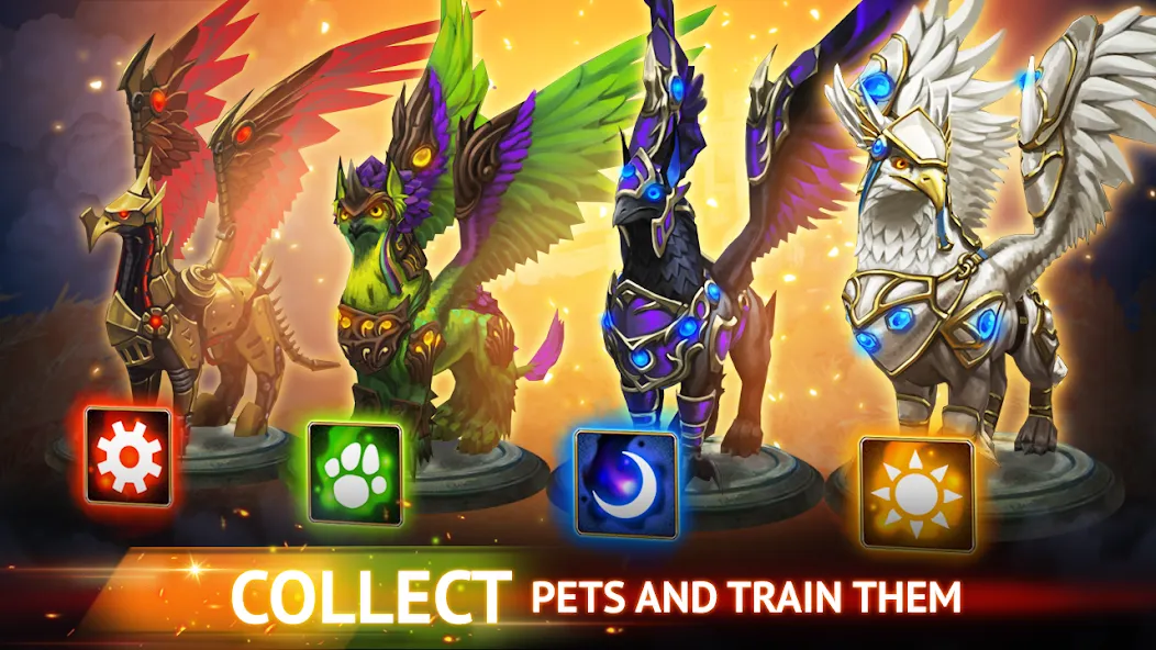 Guild of Heroes: Adventure RPG взломанный APK — Безлимитные ресурсы и мощное снаряжение — скриншот 5
