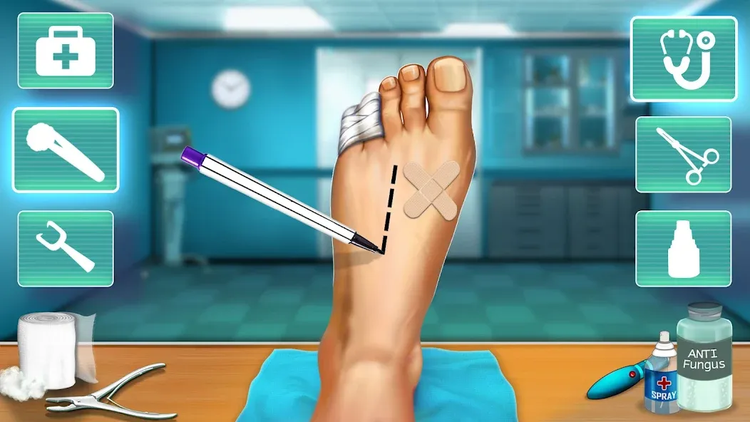 Скачать Hospital Surgeon: Doctor Game на Андроид с модом — Безлимитные деньги и все операции открыты — скриншот 1