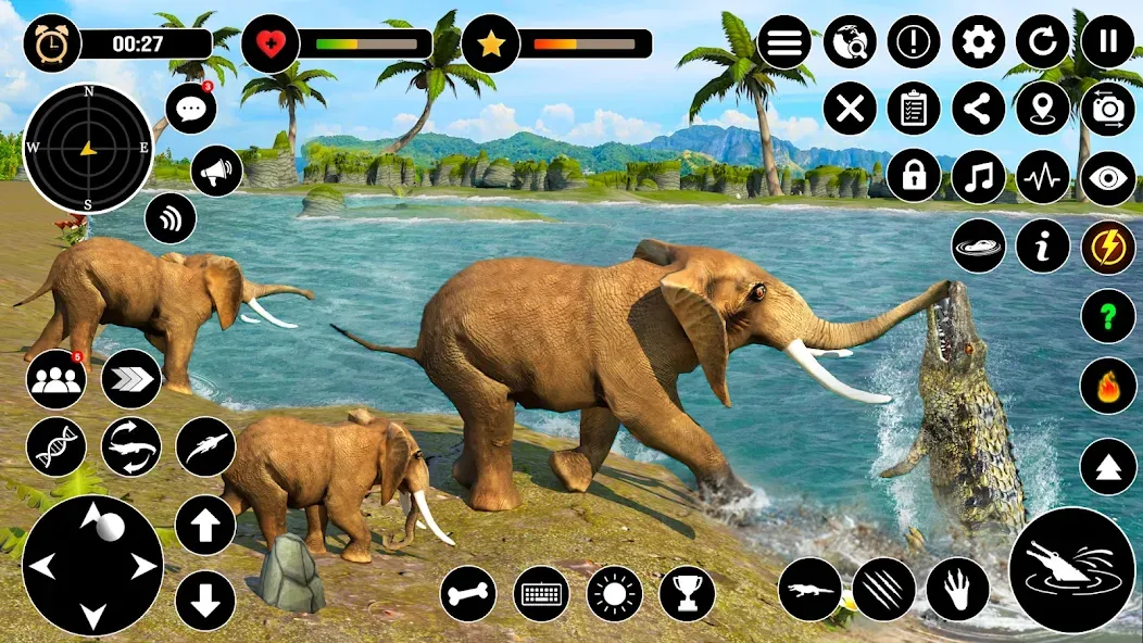 Скачать Animal Crocodile Attack Sim на Андроид с модом — Много денег и без рекламы — скриншот 5