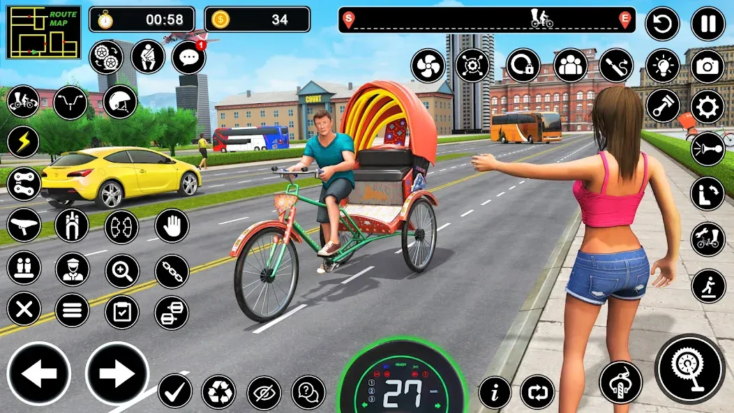 Скачать BMX Cycle Games 3D Cycle Race — Безлимитные деньги и все велосипеды — скриншот 1