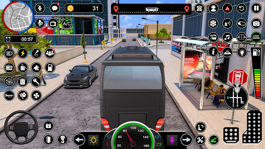 Bus Simulator - Driving Games мод на Андроид: Безлимитные деньги и топливо — скриншот 3
