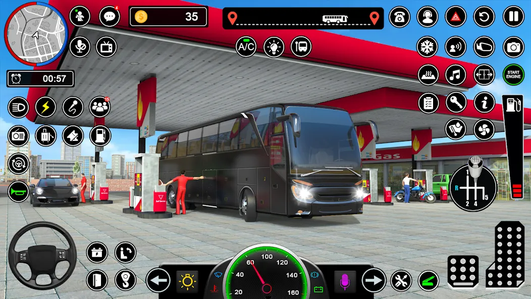 Bus Simulator - Driving Games мод на Андроид: Безлимитные деньги и топливо — скриншот 5