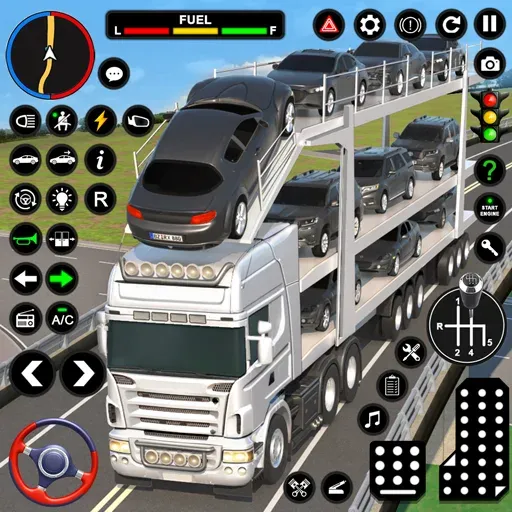 Car Transport - Truck Games 3D на телефон — скачать мод: Безлимитные деньги и топливо — скриншот 1