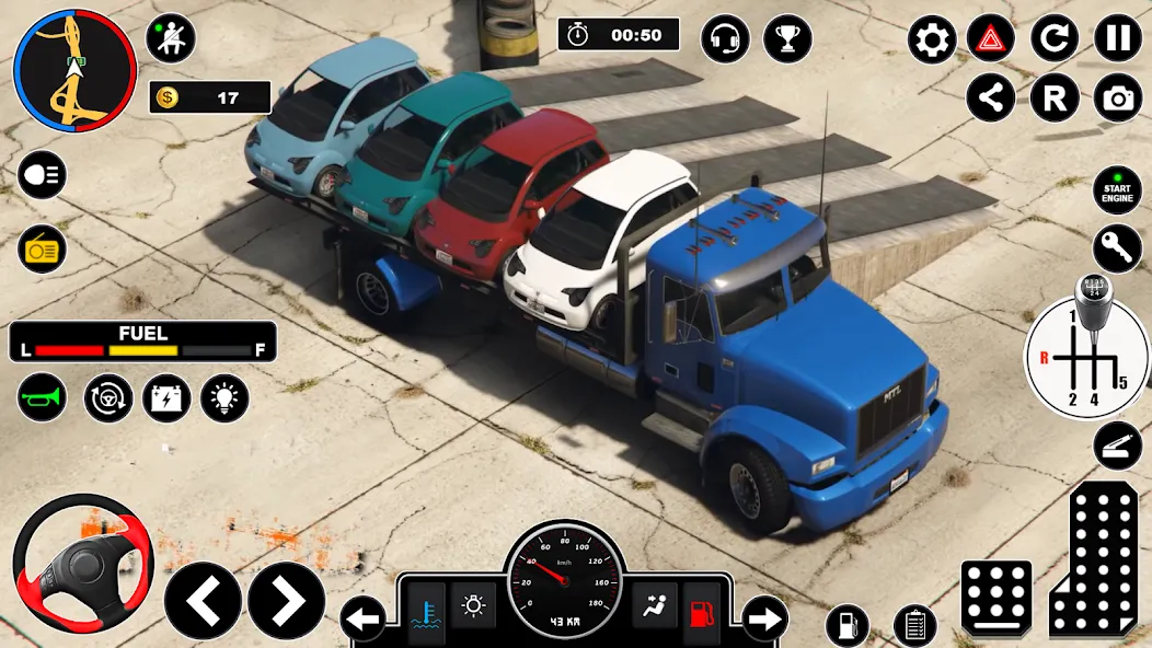 Car Transport - Truck Games 3D на телефон — скачать мод: Безлимитные деньги и топливо — скриншот 4