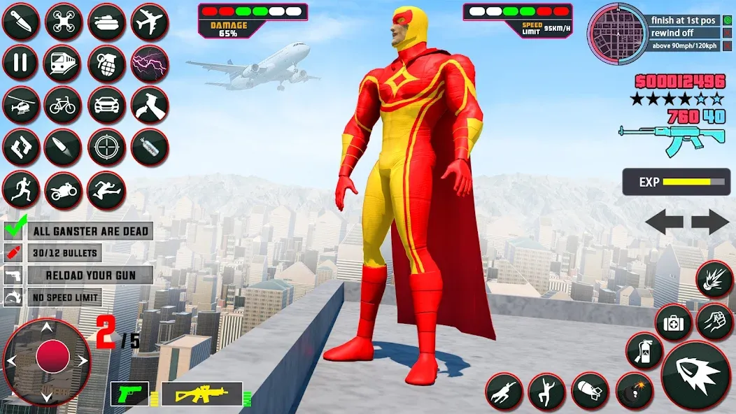 Скачать Rope Hero: Speed Hero Games — Безлимитные деньги и суперскорость — скриншот 1