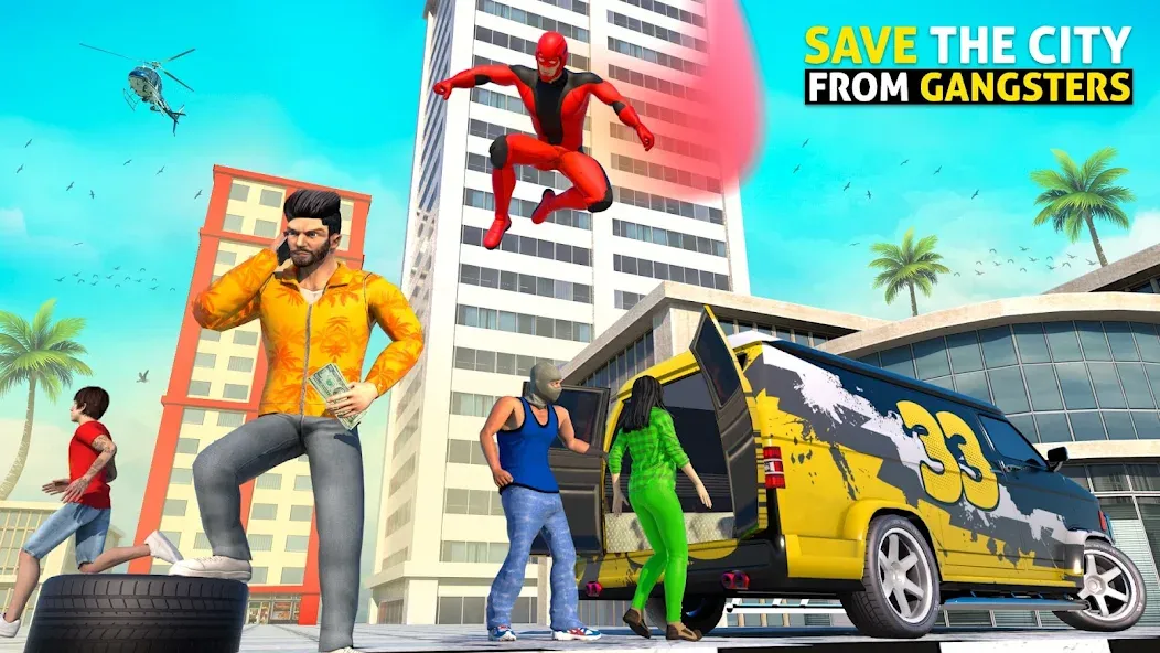 Скачать Rope Hero: Speed Hero Games — Безлимитные деньги и суперскорость — скриншот 4