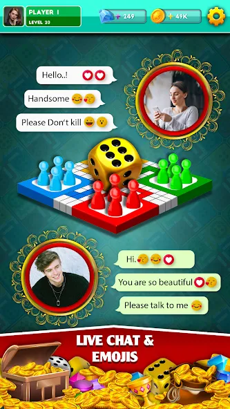 Multiplayer Dice Ludo Games мод на Андроид: Безлимитные монеты и всё открыто — скриншот 2 Multiplayer Dice Ludo Games мод на Андроид: Безлимитные монеты и всё открыто — скриншот 2