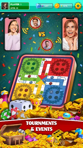 Multiplayer Dice Ludo Games мод на Андроид: Безлимитные монеты и всё открыто — скриншот 3 Multiplayer Dice Ludo Games мод на Андроид: Безлимитные монеты и всё открыто — скриншот 3