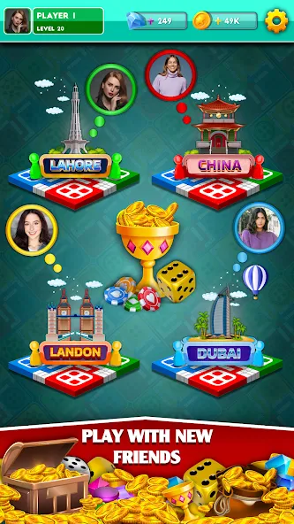 Multiplayer Dice Ludo Games мод на Андроид: Безлимитные монеты и всё открыто — скриншот 4 Multiplayer Dice Ludo Games мод на Андроид: Безлимитные монеты и всё открыто — скриншот 4