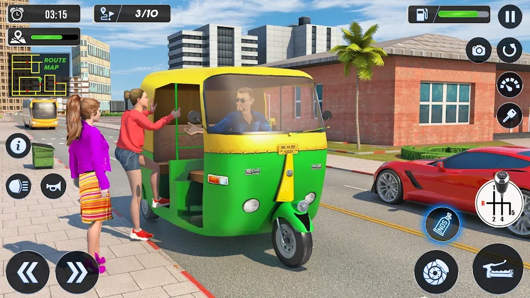 Tuk Tuk Auto Driving Games 3D взлом APK — Безлимитные деньги и топливо — скриншот 4 Tuk Tuk Auto Driving Games 3D взлом APK — Безлимитные деньги и топливо — скриншот 4
