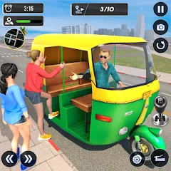 Tuk Tuk Auto Driving Games 3D взлом APK — Безлимитные деньги и топливо