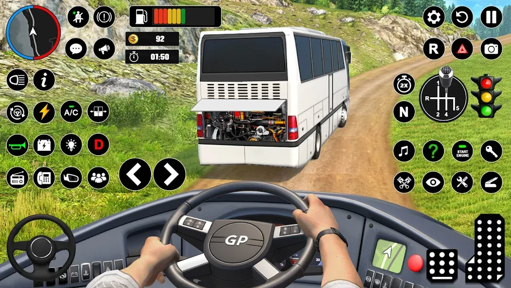 Скачать Offroad Bus Simulator Bus Game на Андроид с модом — Безлимитные деньги и все автобусы открыты — скриншот 3 Скачать Offroad Bus Simulator Bus Game на Андроид с модом — Безлимитные деньги и все автобусы открыты — скриншот 3