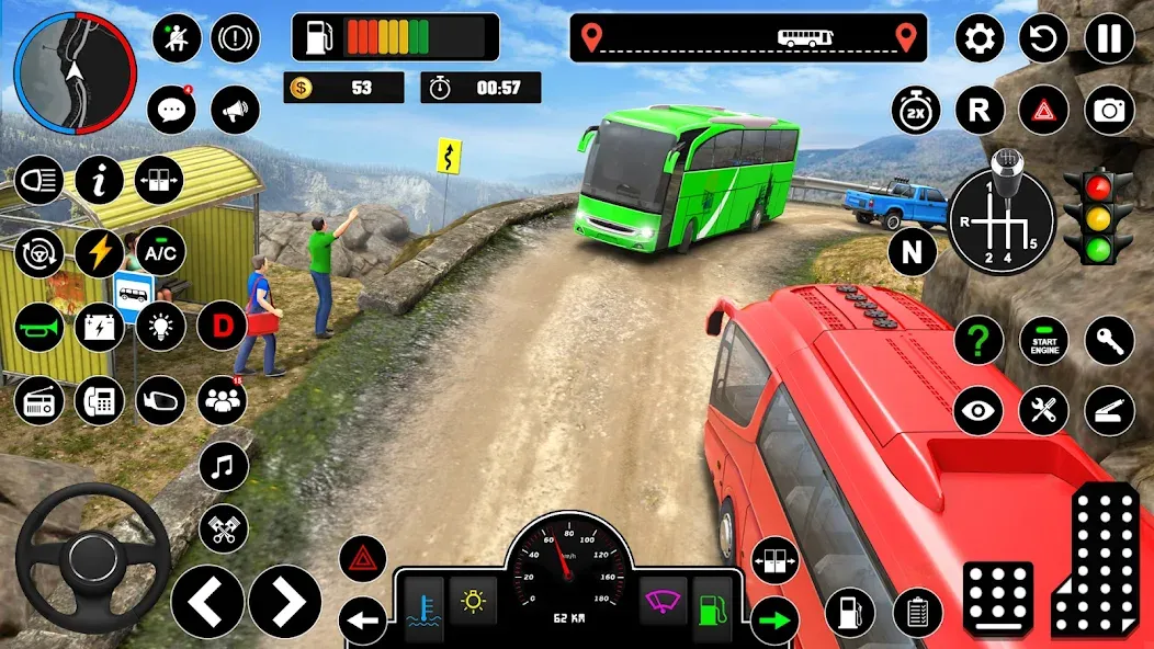 Скачать Offroad Bus Simulator Bus Game на Андроид с модом — Безлимитные деньги и все автобусы открыты — скриншот 4 Скачать Offroad Bus Simulator Bus Game на Андроид с модом — Безлимитные деньги и все автобусы открыты — скриншот 4