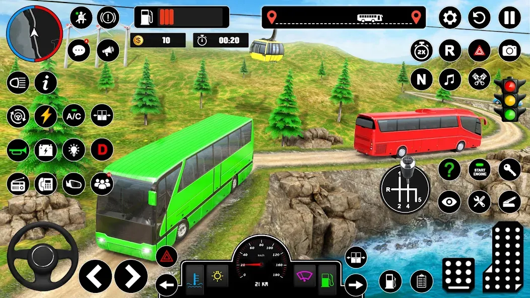 Скачать Offroad Bus Simulator Bus Game на Андроид с модом — Безлимитные деньги и все автобусы открыты — скриншот 5 Скачать Offroad Bus Simulator Bus Game на Андроид с модом — Безлимитные деньги и все автобусы открыты — скриншот 5