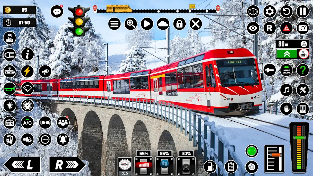 Railway Train Simulator Games (Мод: Безлимитные деньги и все поезда открыты) — скачать на Андроид — скриншот 2 Railway Train Simulator Games (Мод: Безлимитные деньги и все поезда открыты) — скачать на Андроид — скриншот 2