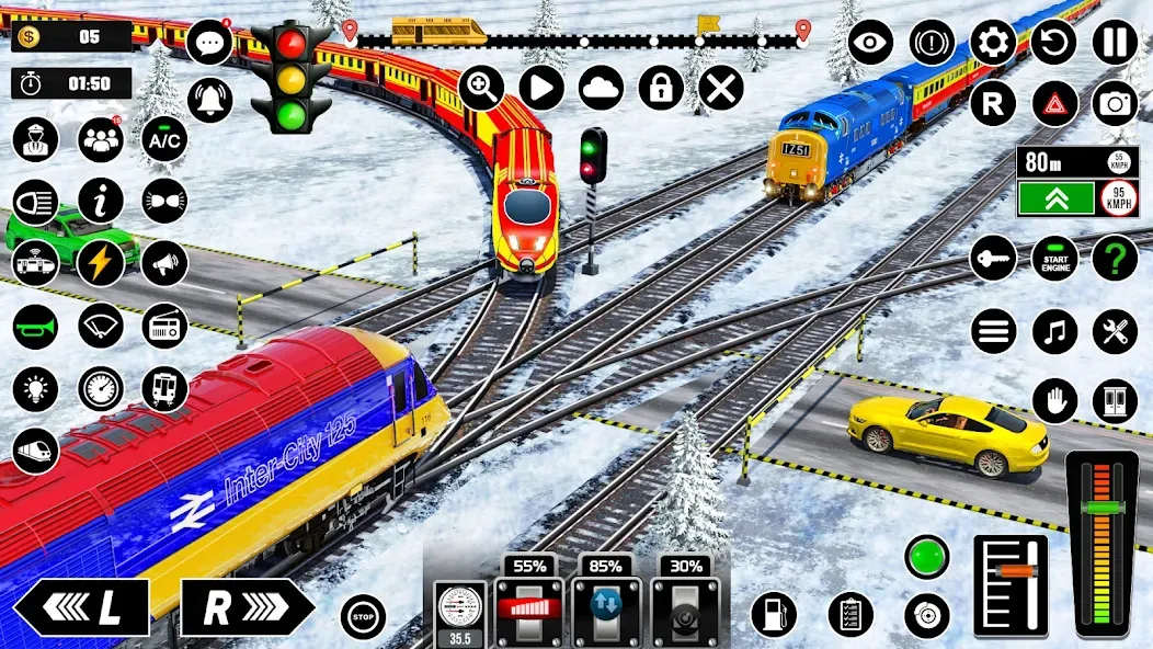 Railway Train Simulator Games (Мод: Безлимитные деньги и все поезда открыты) — скачать на Андроид — скриншот 3 Railway Train Simulator Games (Мод: Безлимитные деньги и все поезда открыты) — скачать на Андроид — скриншот 3