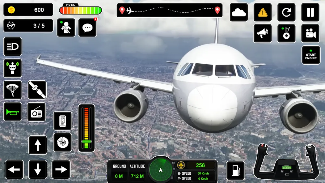 Pilot Simulator: Airplane Game MOD APK: Безлимитные деньги и все самолеты — скриншот 2 Pilot Simulator: Airplane Game MOD APK: Безлимитные деньги и все самолеты — скриншот 2