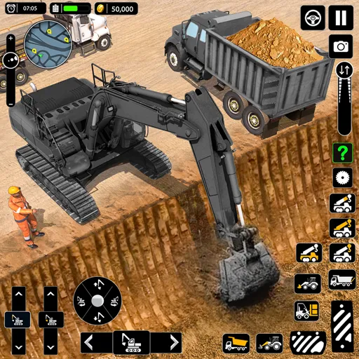 Snow Offroad Construction Game — Безлимитные деньги и топливо, скачать мод APK — скриншот 1 Snow Offroad Construction Game — Безлимитные деньги и топливо, скачать мод APK — скриншот 1