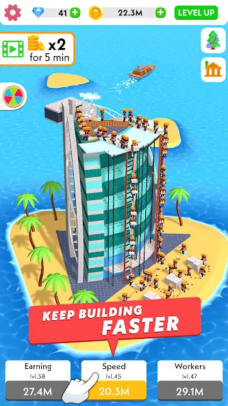 Idle Construction 3D MOD APK скачать на Андроид — Безлимитные деньги и ресурсы — скриншот 2 Idle Construction 3D MOD APK скачать на Андроид — Безлимитные деньги и ресурсы — скриншот 2