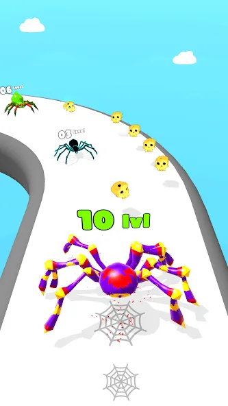 Insect Run - Spider Evolution на телефон — скачать мод: Без рекламы и много денег — скриншот 2 Insect Run - Spider Evolution на телефон — скачать мод: Без рекламы и много денег — скриншот 2