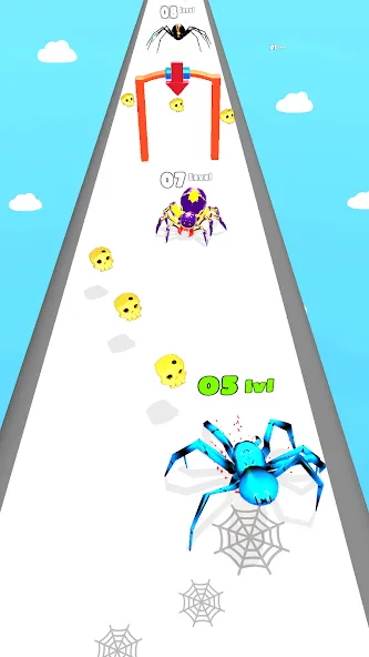 Insect Run - Spider Evolution на телефон — скачать мод: Без рекламы и много денег — скриншот 3 Insect Run - Spider Evolution на телефон — скачать мод: Без рекламы и много денег — скриншот 3