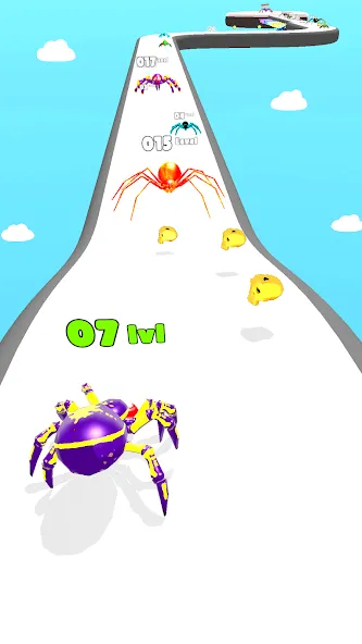 Insect Run - Spider Evolution на телефон — скачать мод: Без рекламы и много денег — скриншот 4 Insect Run - Spider Evolution на телефон — скачать мод: Без рекламы и много денег — скриншот 4