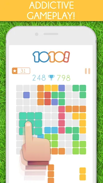 1010! Block Puzzle Game взломанный APK — Без рекламы и бесконечные подсказки — скриншот 1 1010! Block Puzzle Game взломанный APK — Без рекламы и бесконечные подсказки — скриншот 1