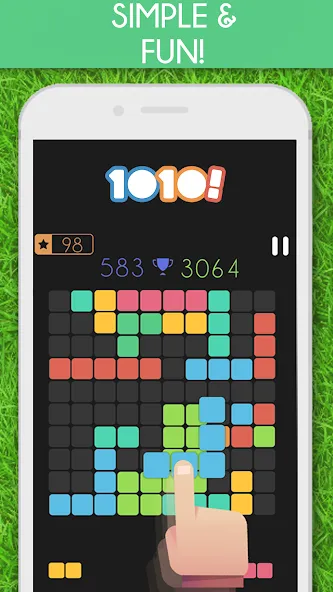 1010! Block Puzzle Game взломанный APK — Без рекламы и бесконечные подсказки — скриншот 4 1010! Block Puzzle Game взломанный APK — Без рекламы и бесконечные подсказки — скриншот 4