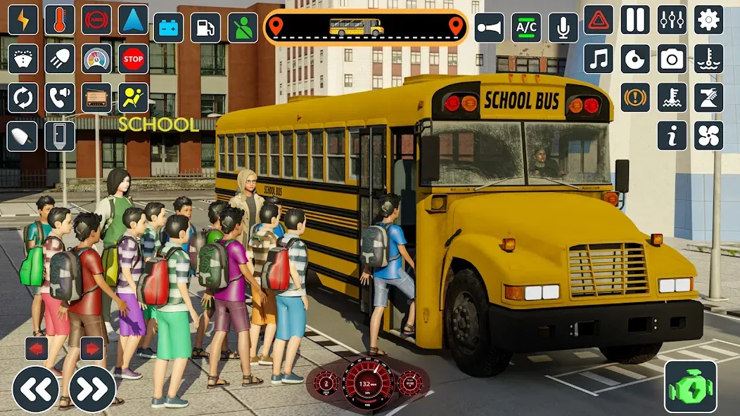 Скачать School Bus 3d : City Bus Games — Безлимитные деньги и все автобусы — скриншот 3 Скачать School Bus 3d : City Bus Games — Безлимитные деньги и все автобусы — скриншот 3