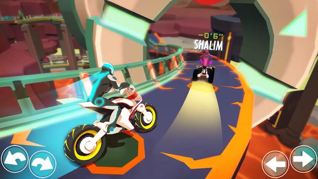 Скачать Gravity Rider: Space Bike Race бесплатно — Безлимитные деньги и топливо — скриншот 4