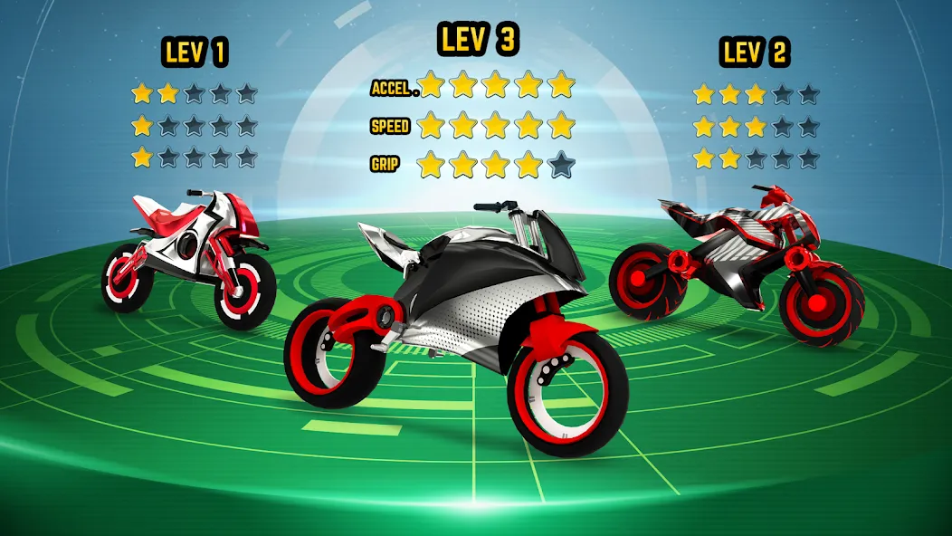 Скачать Gravity Rider: Space Bike Race бесплатно — Безлимитные деньги и топливо — скриншот 5