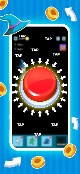 Green button: Press the Button (Мод: Без рекламы и бесконечные нажатия) — скачать на Андроид — скриншот 4 Green button: Press the Button (Мод: Без рекламы и бесконечные нажатия) — скачать на Андроид — скриншот 4