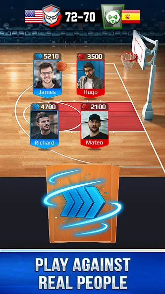 Скачать мод Basketball Rivals: Sports Game — Безлимитные деньги и энергия — скриншот 2 Скачать мод Basketball Rivals: Sports Game — Безлимитные деньги и энергия — скриншот 2