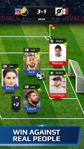 Скачать Football Rivals: Soccer Game на Андроид с модом — Безлимитные монеты и энергия — скриншот 3 Скачать Football Rivals: Soccer Game на Андроид с модом — Безлимитные монеты и энергия — скриншот 3