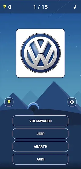 Car Logo Quiz бесплатно на Андроид — мод: Все логотипы автомобилей открыты — скриншот 1