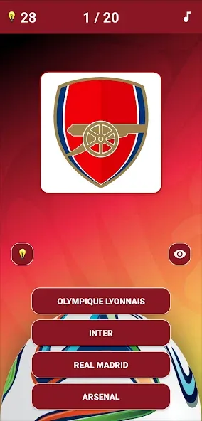 Guess the Soccer Logo Quiz (Мод: Открыты все футбольные логотипы) — скачать на Андроид — скриншот 1 Guess the Soccer Logo Quiz (Мод: Открыты все футбольные логотипы) — скачать на Андроид — скриншот 1