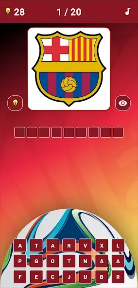Guess the Soccer Logo Quiz (Мод: Открыты все футбольные логотипы) — скачать на Андроид — скриншот 3 Guess the Soccer Logo Quiz (Мод: Открыты все футбольные логотипы) — скачать на Андроид — скриншот 3