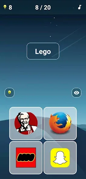 Quiz: Brand Logo Game бесплатно на Андроид — мод: Открыты все логотипы и уровни — скриншот 1 Quiz: Brand Logo Game бесплатно на Андроид — мод: Открыты все логотипы и уровни — скриншот 1