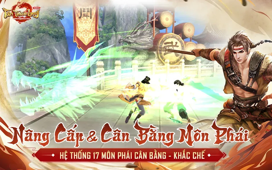 Скачать Tân Thiên Long Mobile на Андроид с модом — Безлимитные деньги и алмазы — скриншот 1