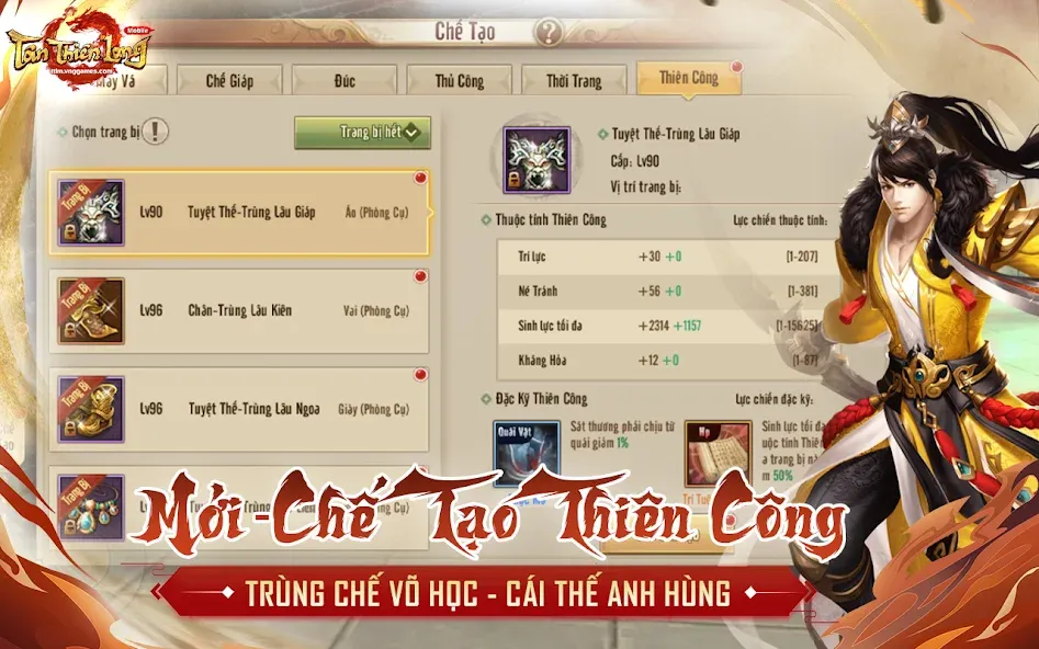 Скачать Tân Thiên Long Mobile на Андроид с модом — Безлимитные деньги и алмазы — скриншот 2
