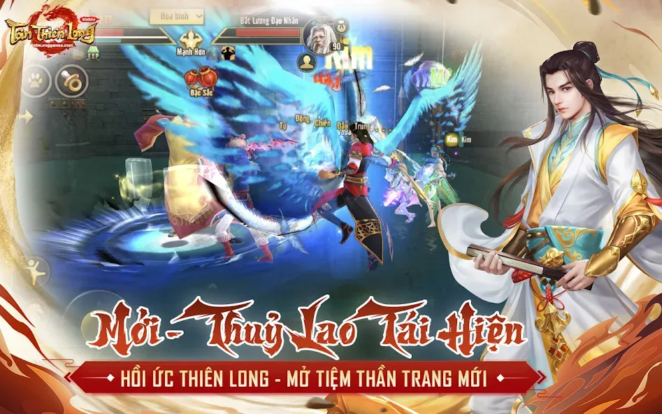 Скачать Tân Thiên Long Mobile на Андроид с модом — Безлимитные деньги и алмазы — скриншот 4