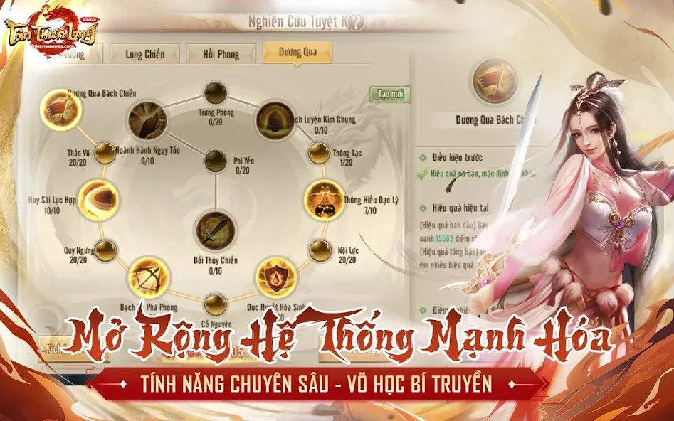 Скачать Tân Thiên Long Mobile на Андроид с модом — Безлимитные деньги и алмазы — скриншот 5