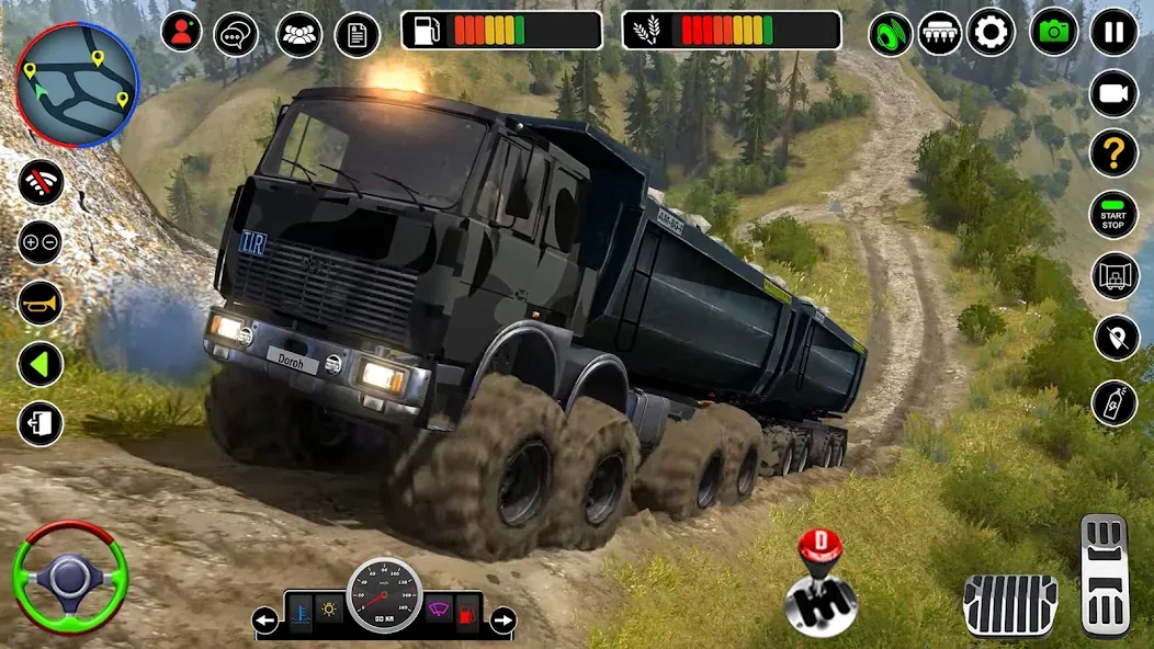 Offroad Mud Truck Simulator 3D — скачать мод: Безлимитные деньги и топливо — скриншот 1